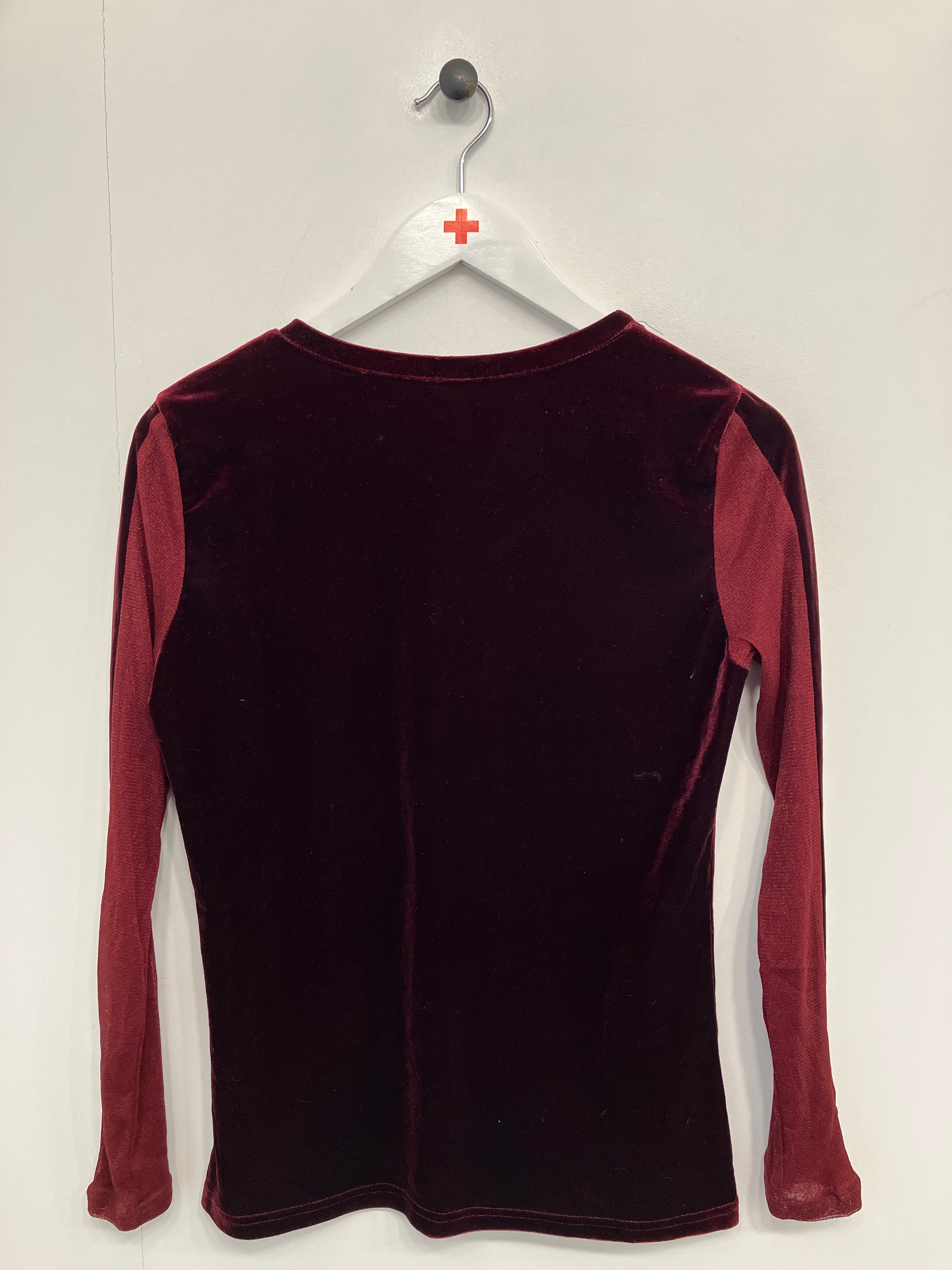 Velour Bluse